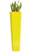 Yellow Tall Vase